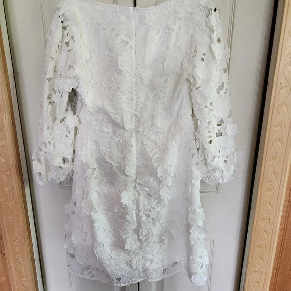 Nwt Boston Proper Elegant White Lace Dress - Picture 9 of 11